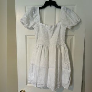 N w/o Tag JCREW White Linen Dress